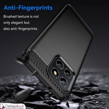 Carbon guminis dėklas - juodas (Huawei Honor X6/Honor X8 5G) Carbon guminis dėklas - juodas (Huawei Honor X6/Honor X8 5G)
